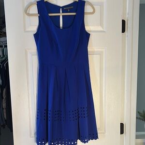 Brixon Ivy Blue A-Line Midi Dress for Wedding Guests